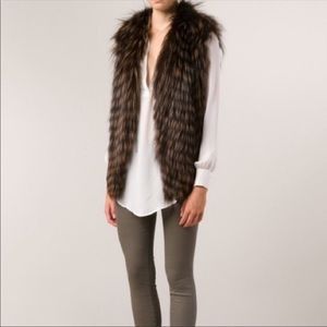 SOLD!! Haute Hippie Fox Fur Vest